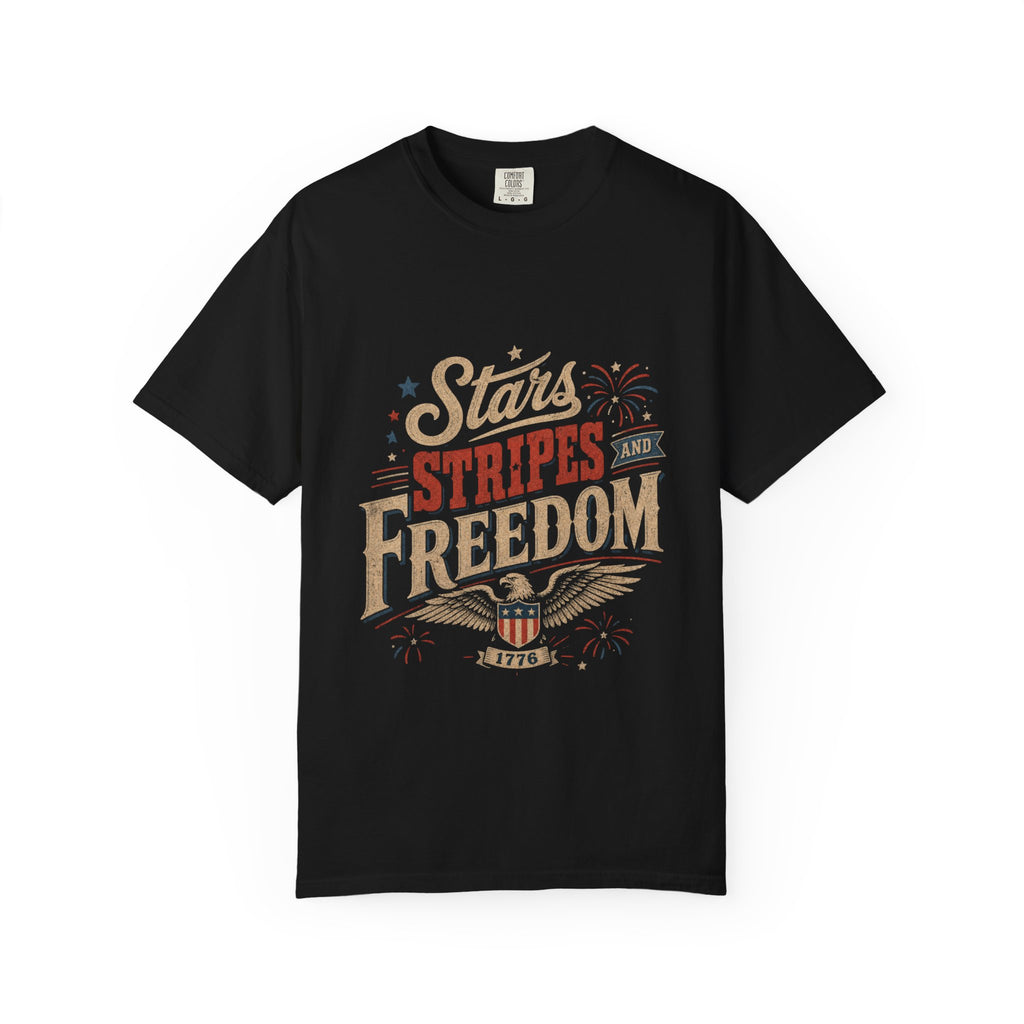 Women's retro vibe patriotic shirt — Vintage Patriotic Fourth of July Tee