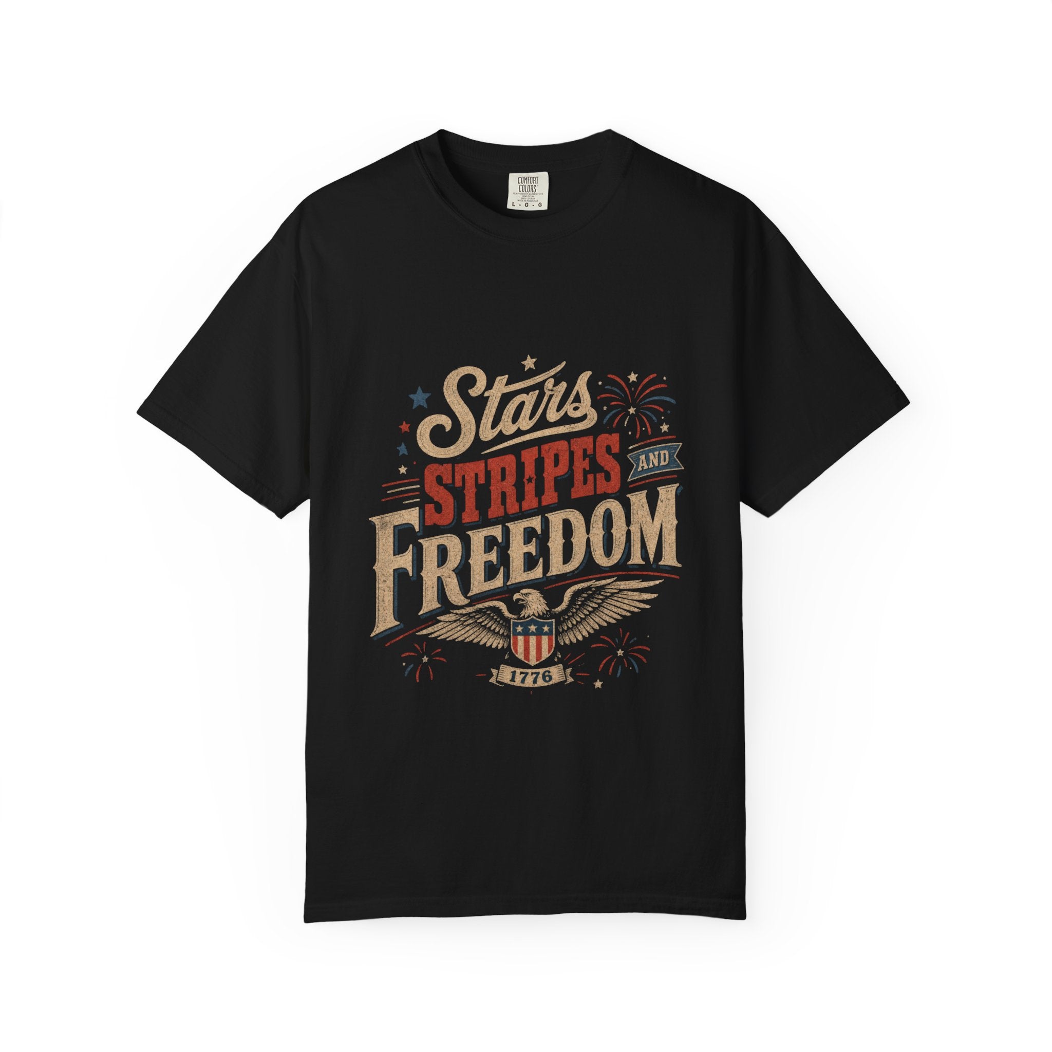 Women's retro vibe patriotic shirt — Vintage Patriotic Fourth of July Tee