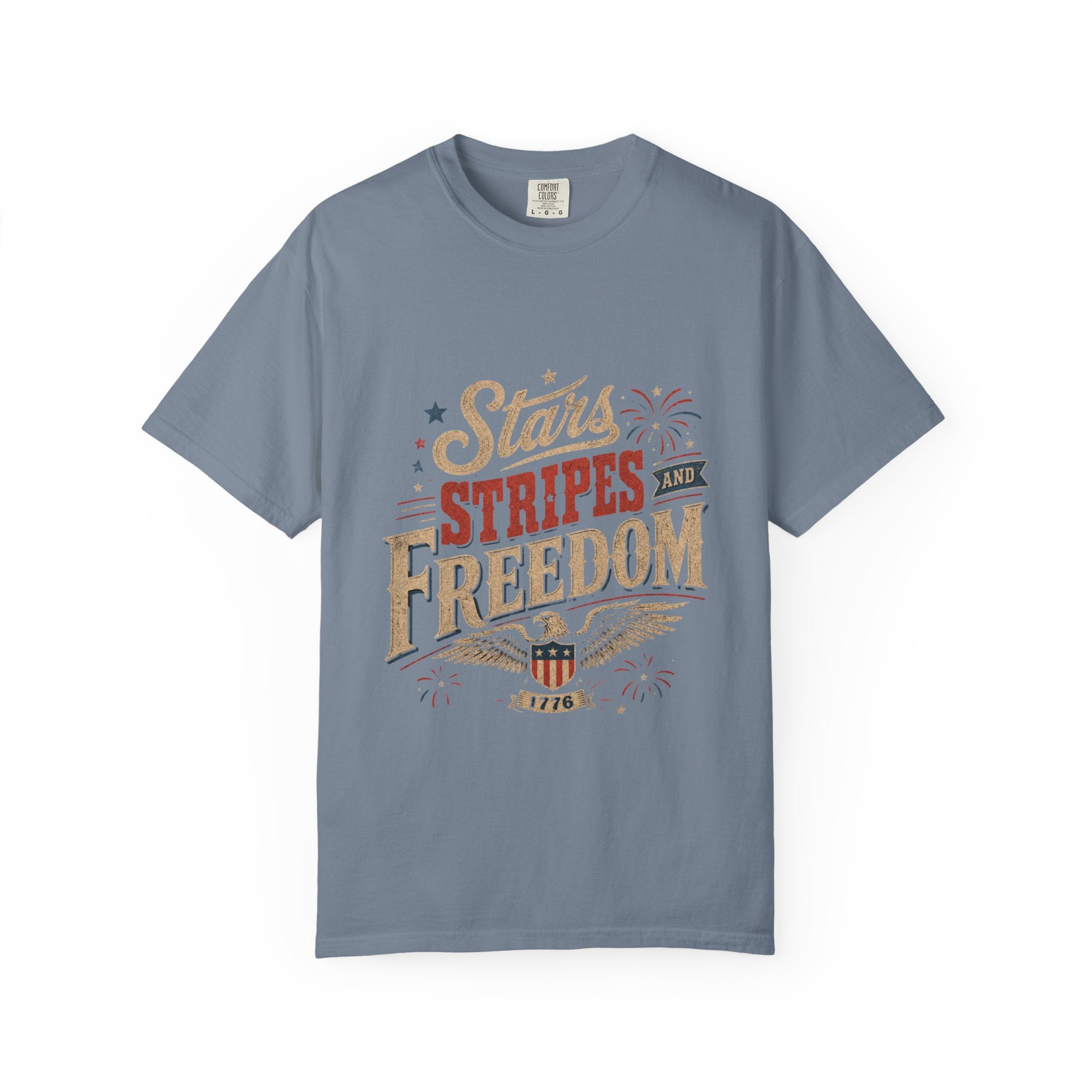 Women's retro vibe patriotic shirt — Vintage Patriotic Fourth of July Tee