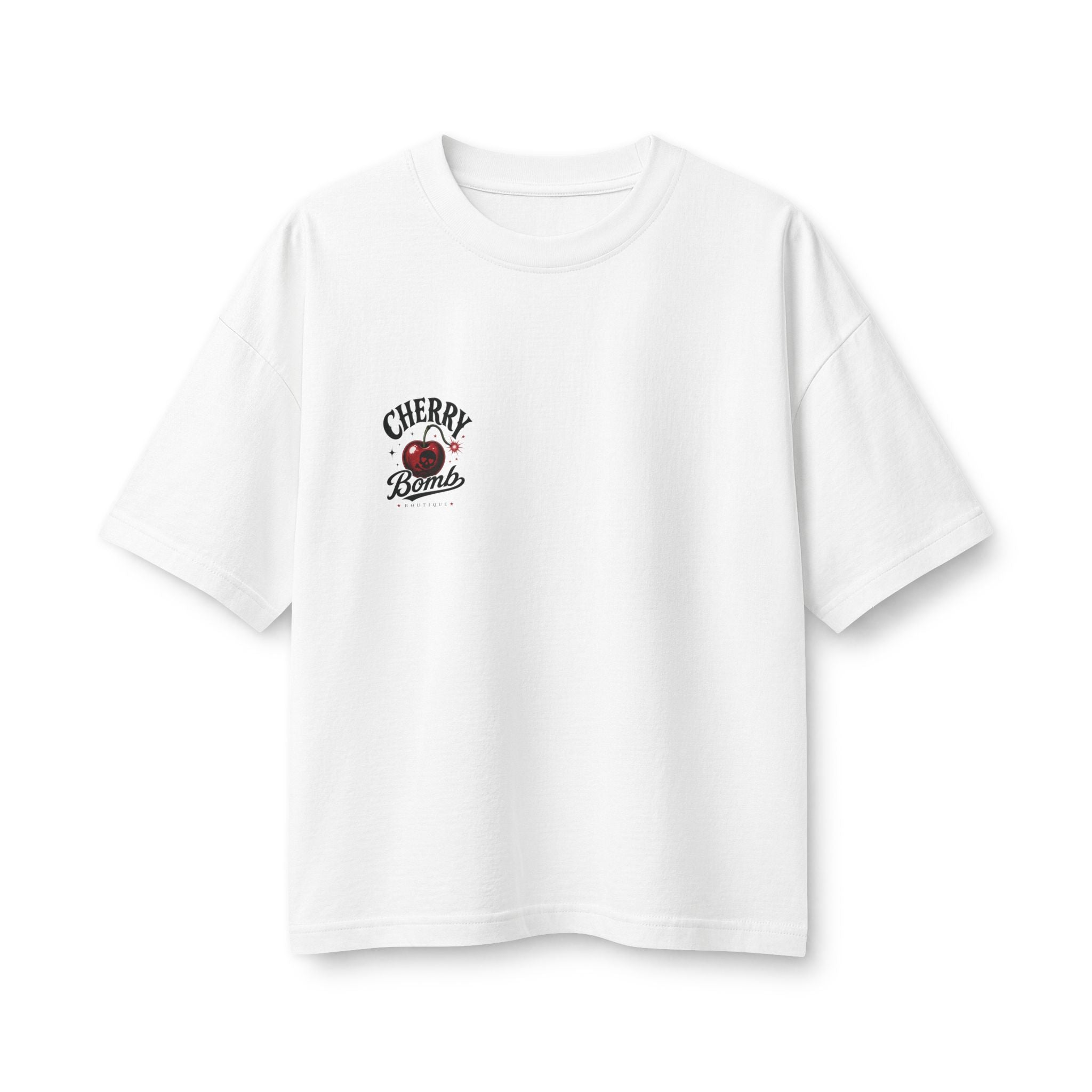 Merch, Cherry Bomb T‑Shirt — Retro Cherry Graphic Tee (Women’s)