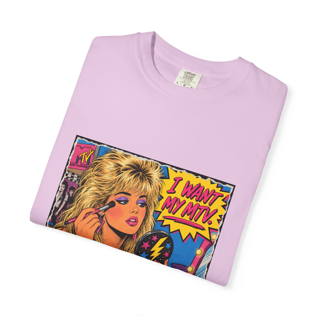80s MTV Girl Graphic T-Shirt — Retro Makeup Vibes