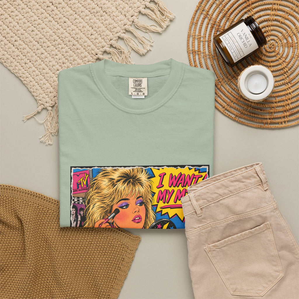 80s MTV Girl Graphic T-Shirt — Retro Makeup Vibes