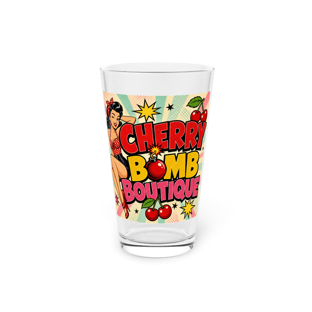 Cherry Bomb Boutique 16oz Pint Glass
