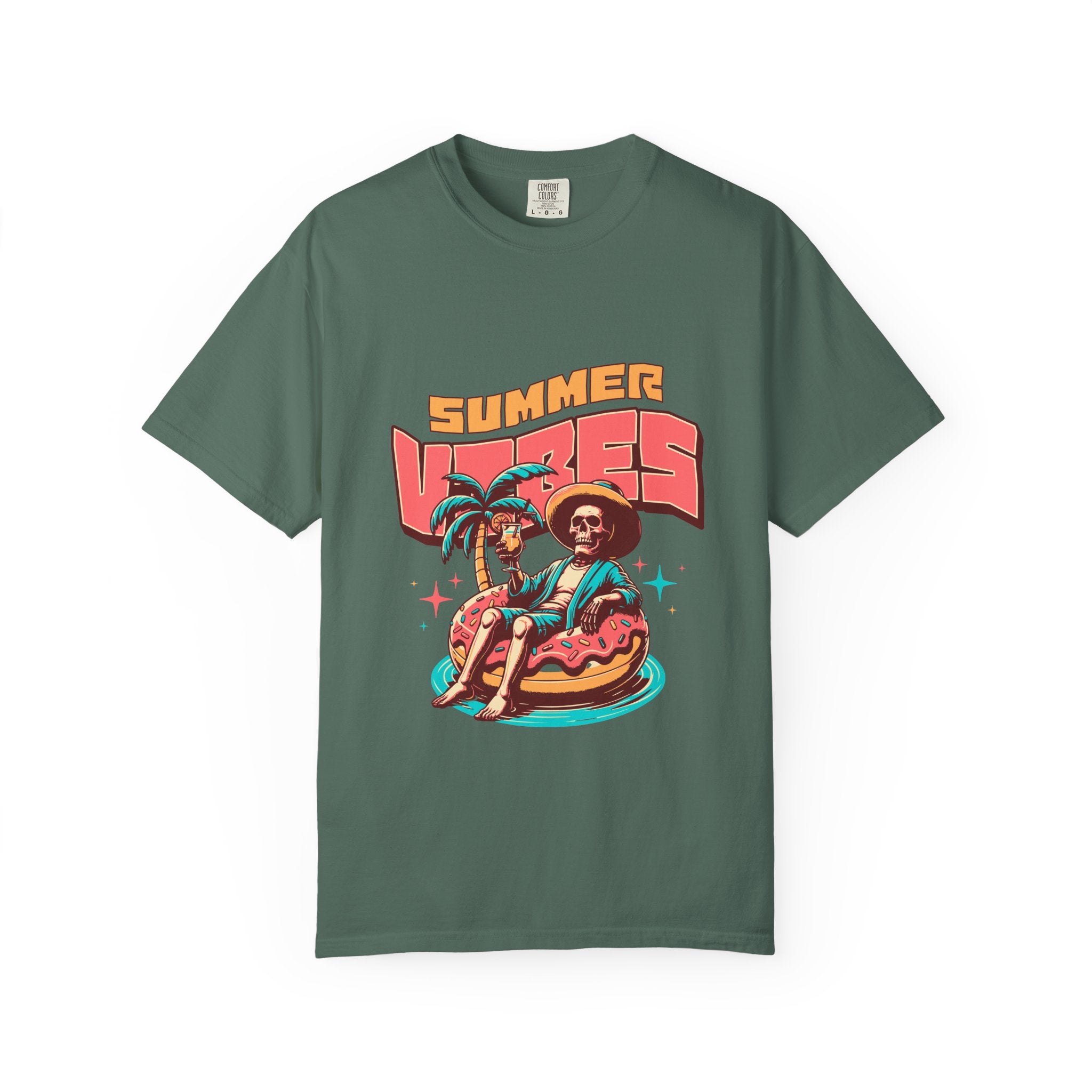Summer Vibes T-Shirt — Retro Beach Graphic Tee featuring 'Summer Vibes'
