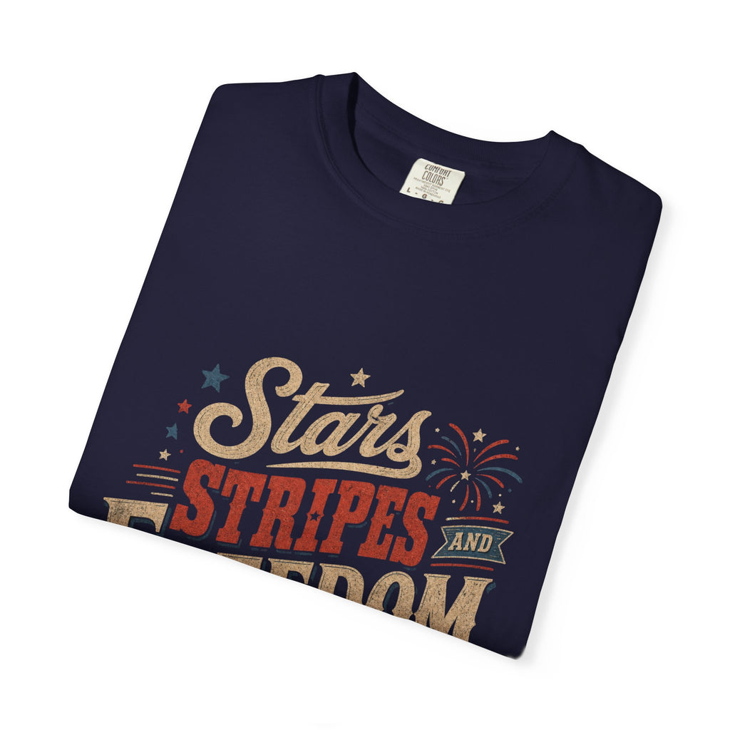 Women's retro vibe patriotic shirt — Vintage Patriotic Fourth of July Tee