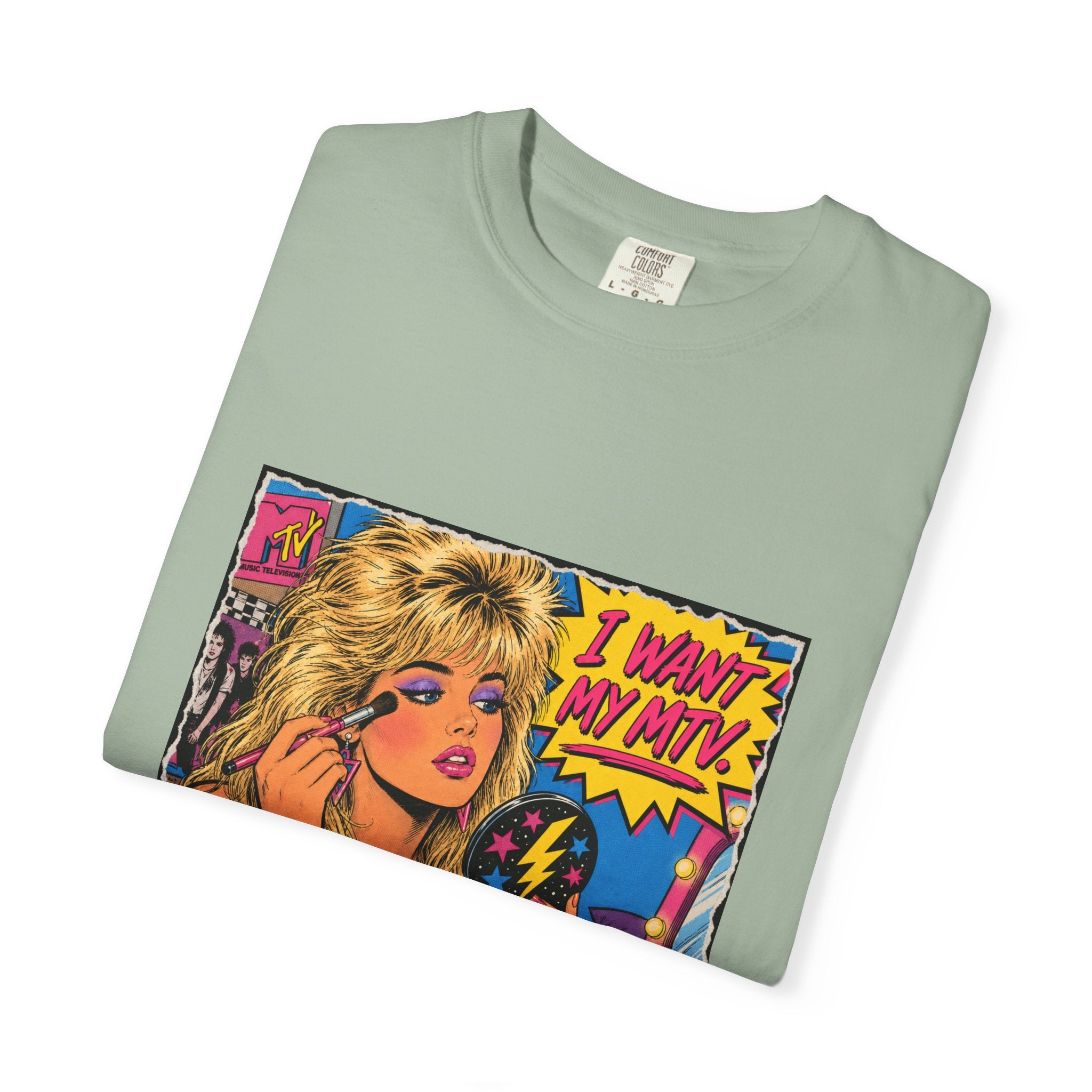 80s MTV Girl Graphic T-Shirt — Retro Makeup Vibes