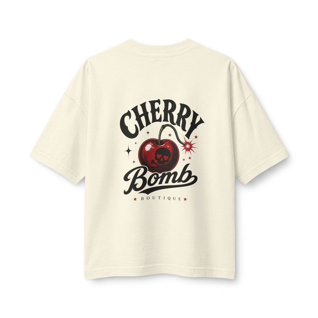Merch, Cherry Bomb T‑Shirt — Retro Cherry Graphic Tee (Women’s)