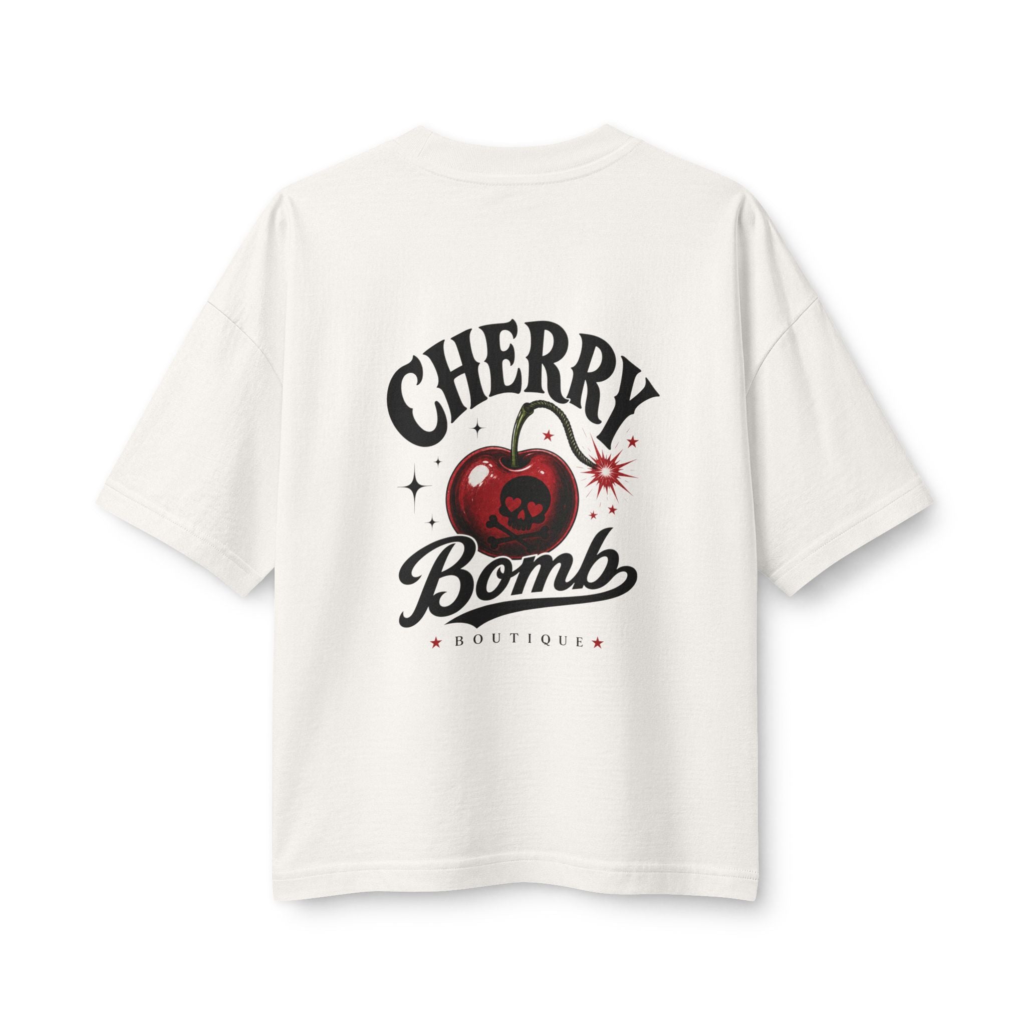 Merch, Cherry Bomb T‑Shirt — Retro Cherry Graphic Tee (Women’s)