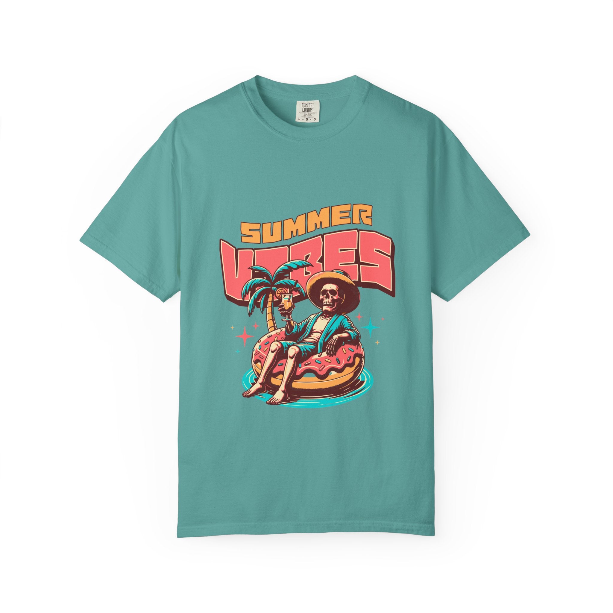 Summer Vibes T-Shirt — Retro Beach Graphic Tee featuring 'Summer Vibes'