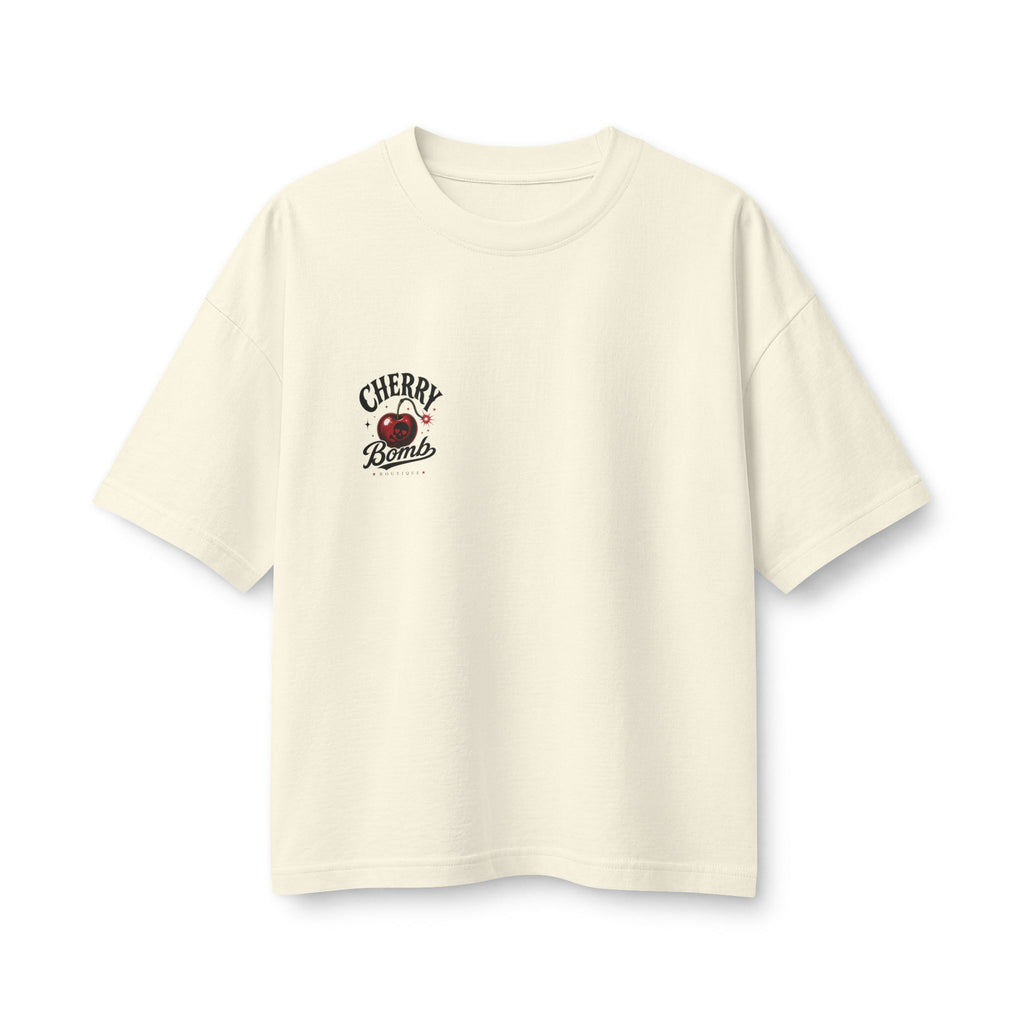 Merch, Cherry Bomb T‑Shirt — Retro Cherry Graphic Tee (Women’s)