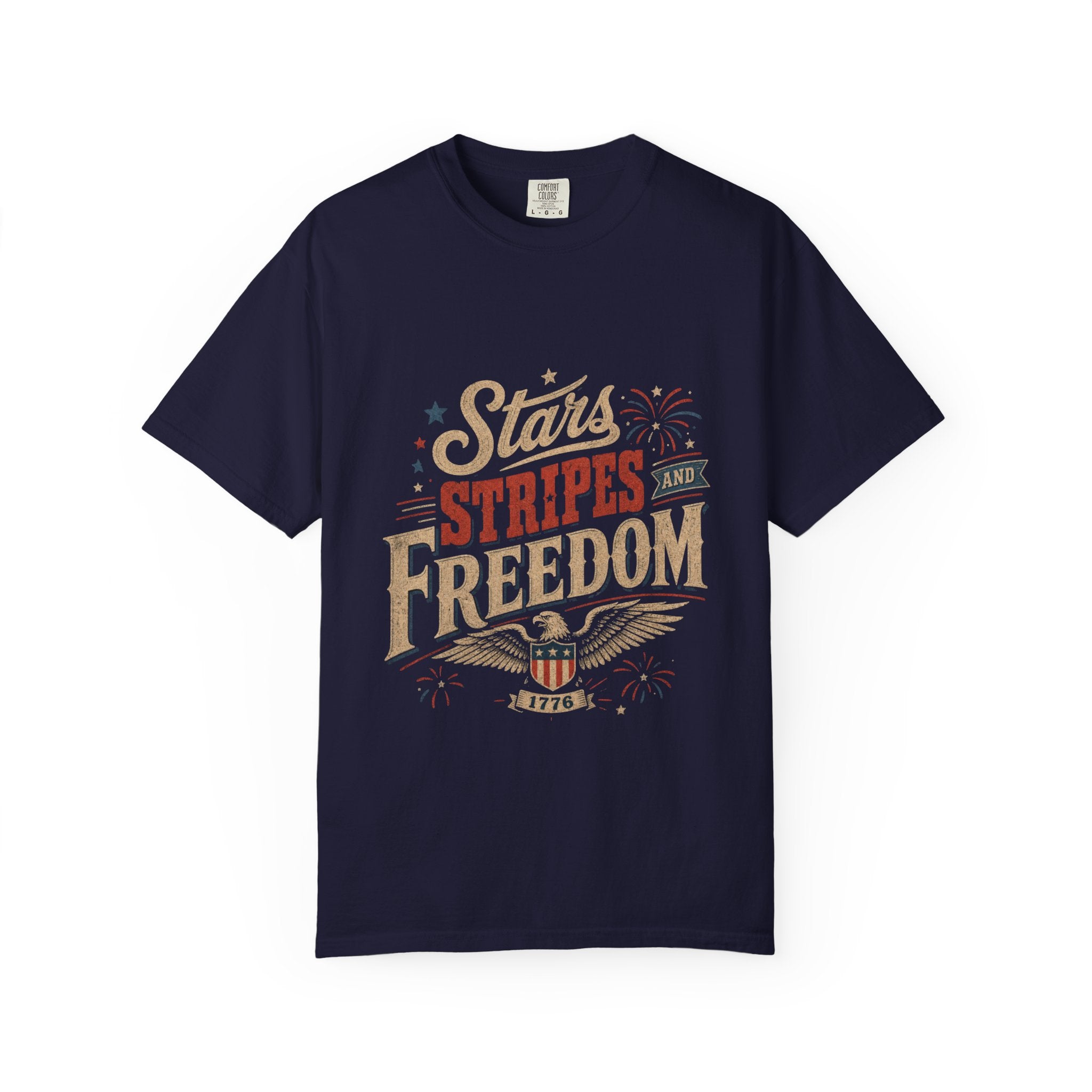 Women's retro vibe patriotic shirt — Vintage Patriotic Fourth of July Tee