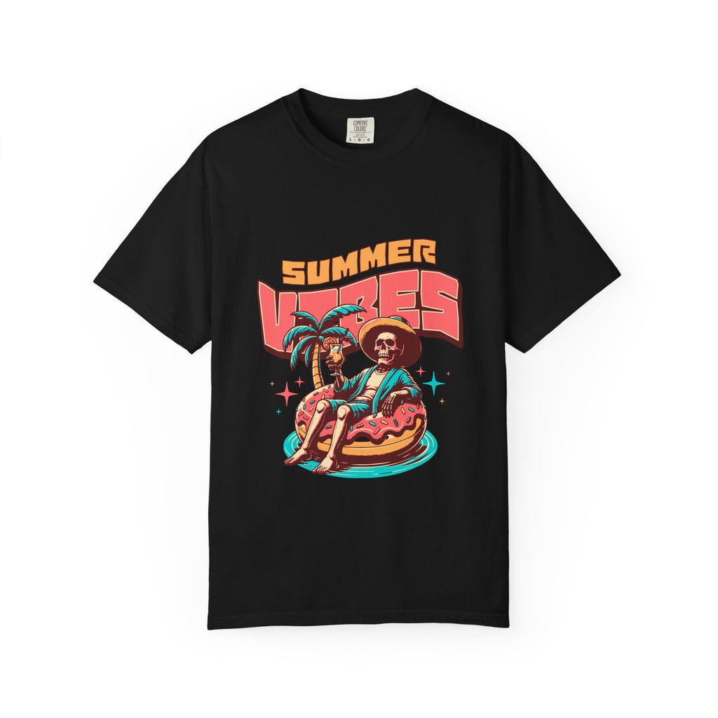 Summer Vibes T-Shirt — Retro Beach Graphic Tee featuring 'Summer Vibes'