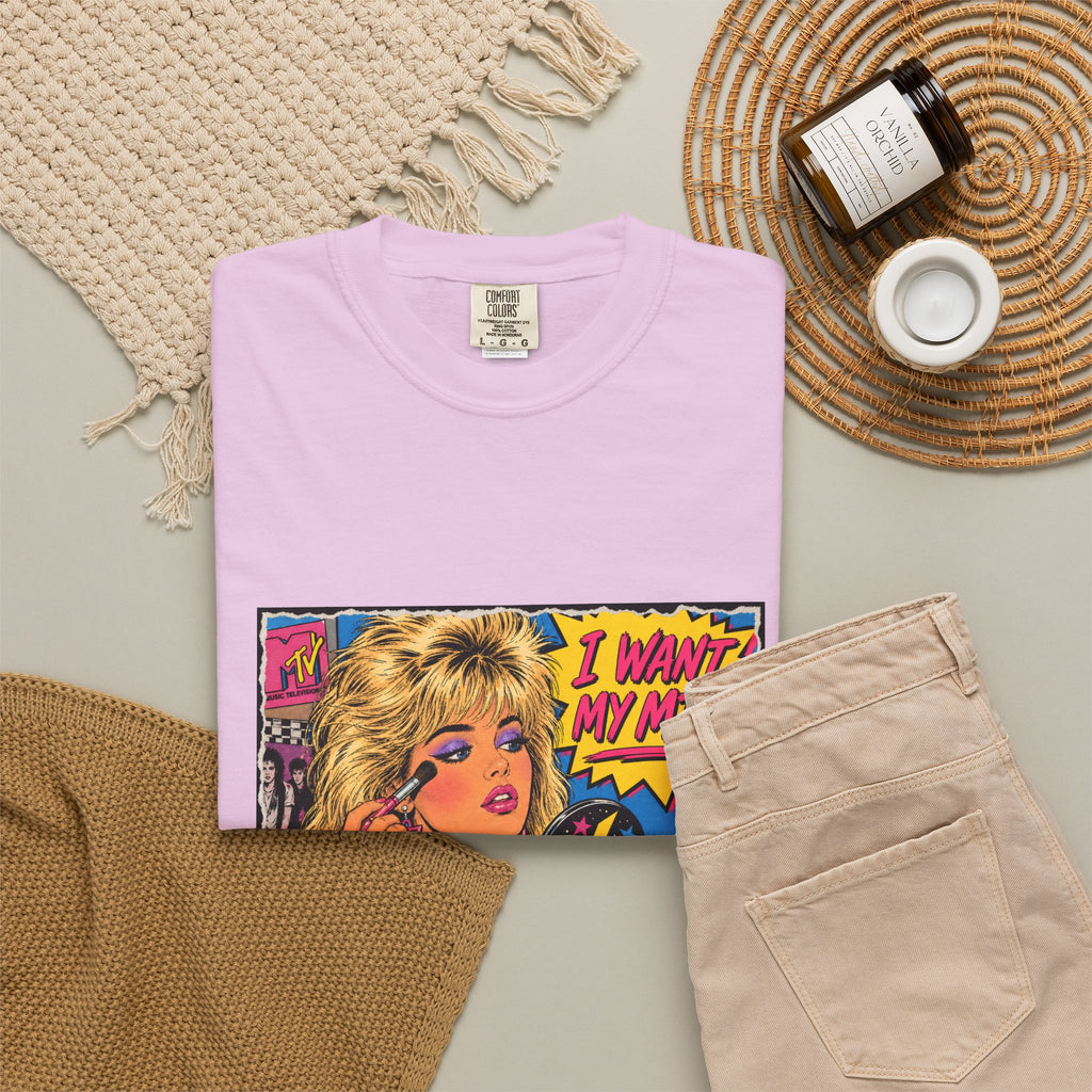 80s MTV Girl Graphic T-Shirt — Retro Makeup Vibes