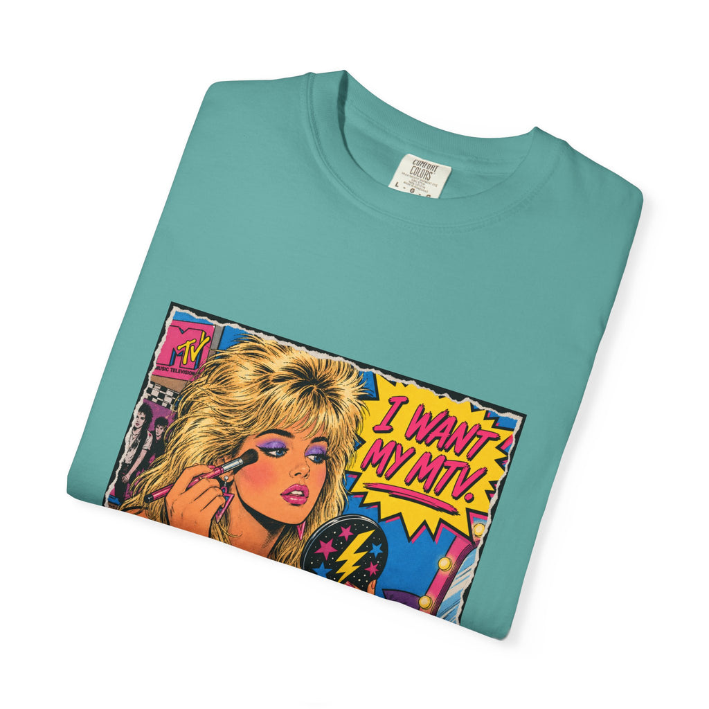 80s MTV Girl Graphic T-Shirt — Retro Makeup Vibes