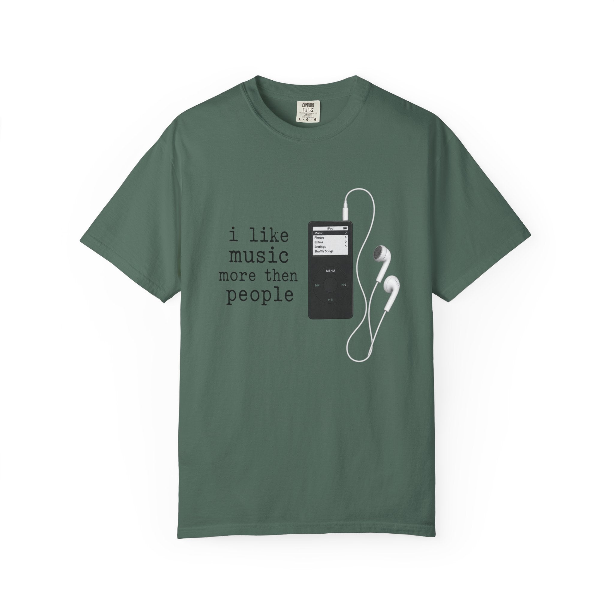 Music Lover T-Shirt — "I Like Music More Than People" Graphic Tee