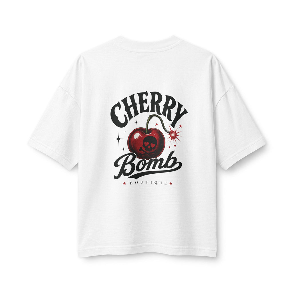 Merch, Cherry Bomb T‑Shirt — Retro Cherry Graphic Tee (Women’s)