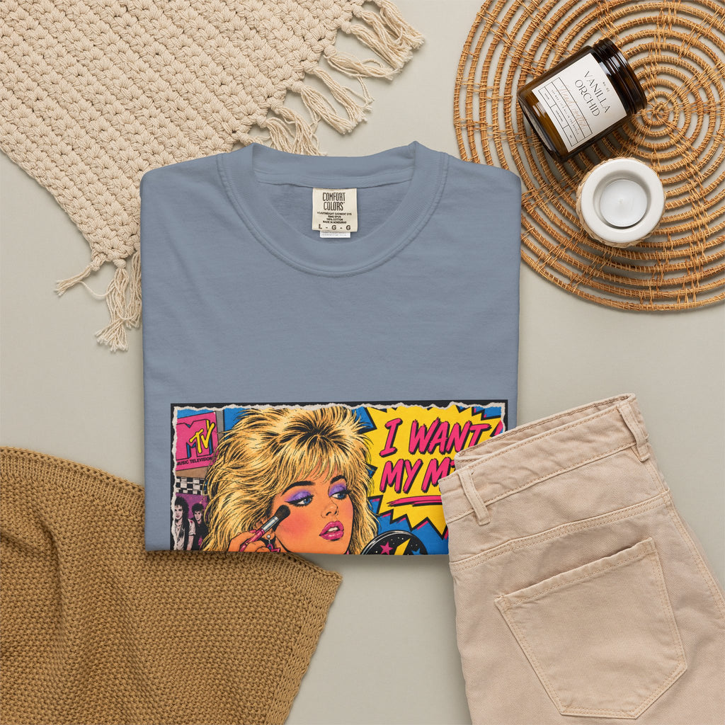 80s MTV Girl Graphic T-Shirt — Retro Makeup Vibes