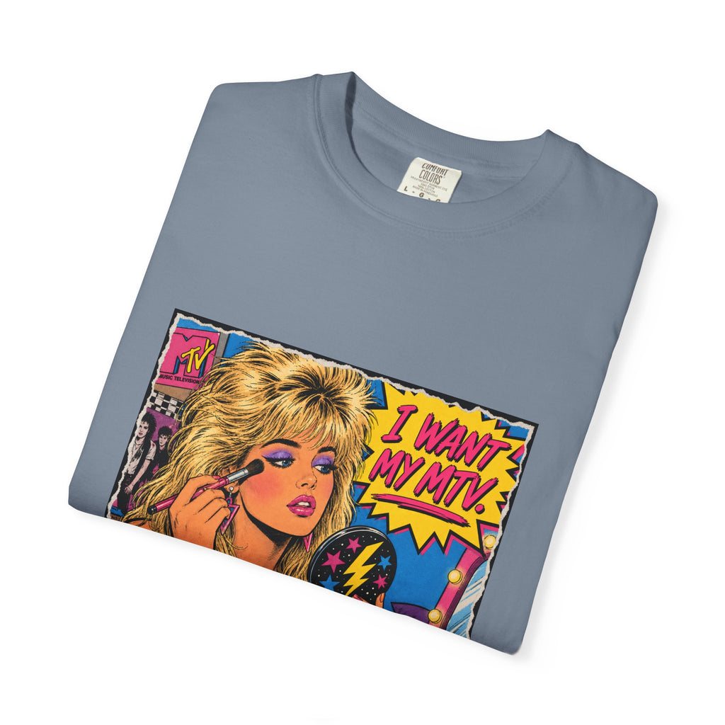 80s MTV Girl Graphic T-Shirt — Retro Makeup Vibes