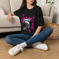 Punk's Not Dead T-Shirt — Neon Pink Skull Mohawk Graphic Tee
