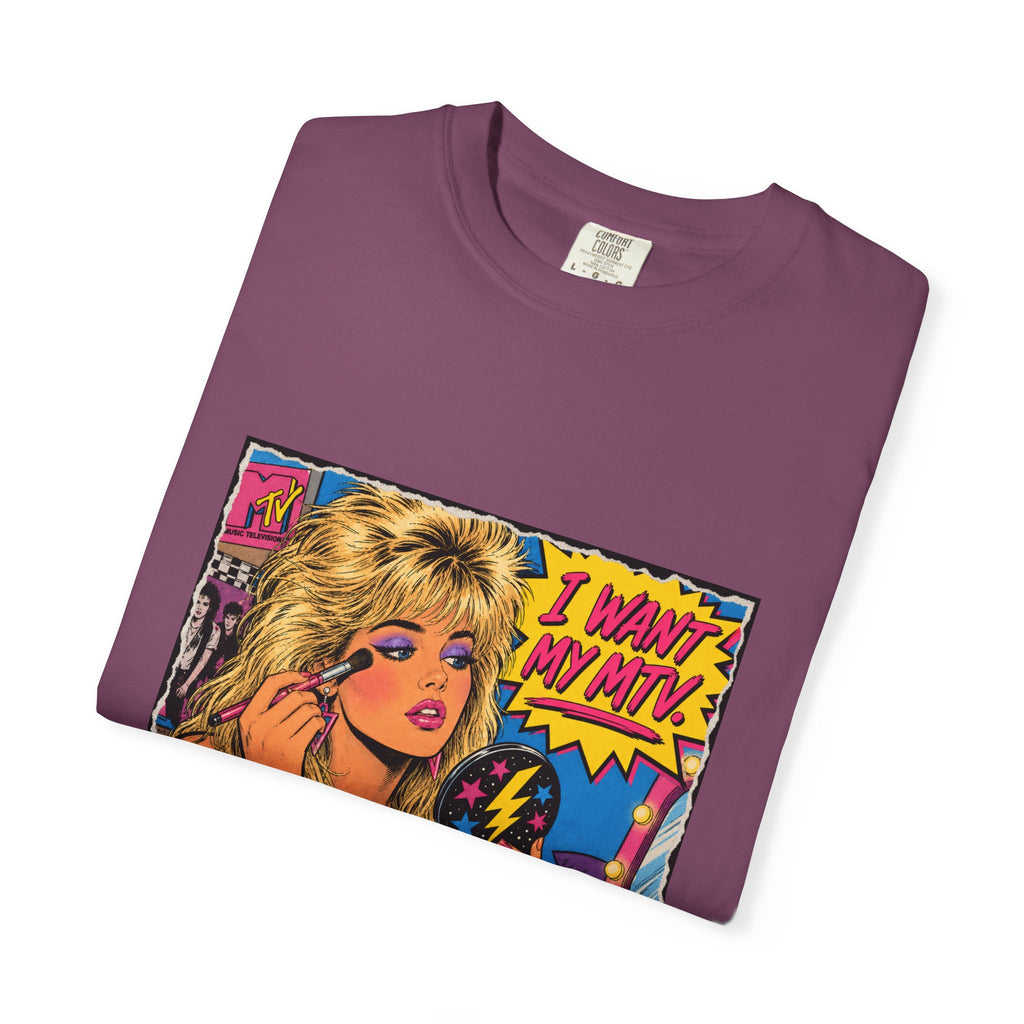 80s MTV Girl Graphic T-Shirt — Retro Makeup Vibes