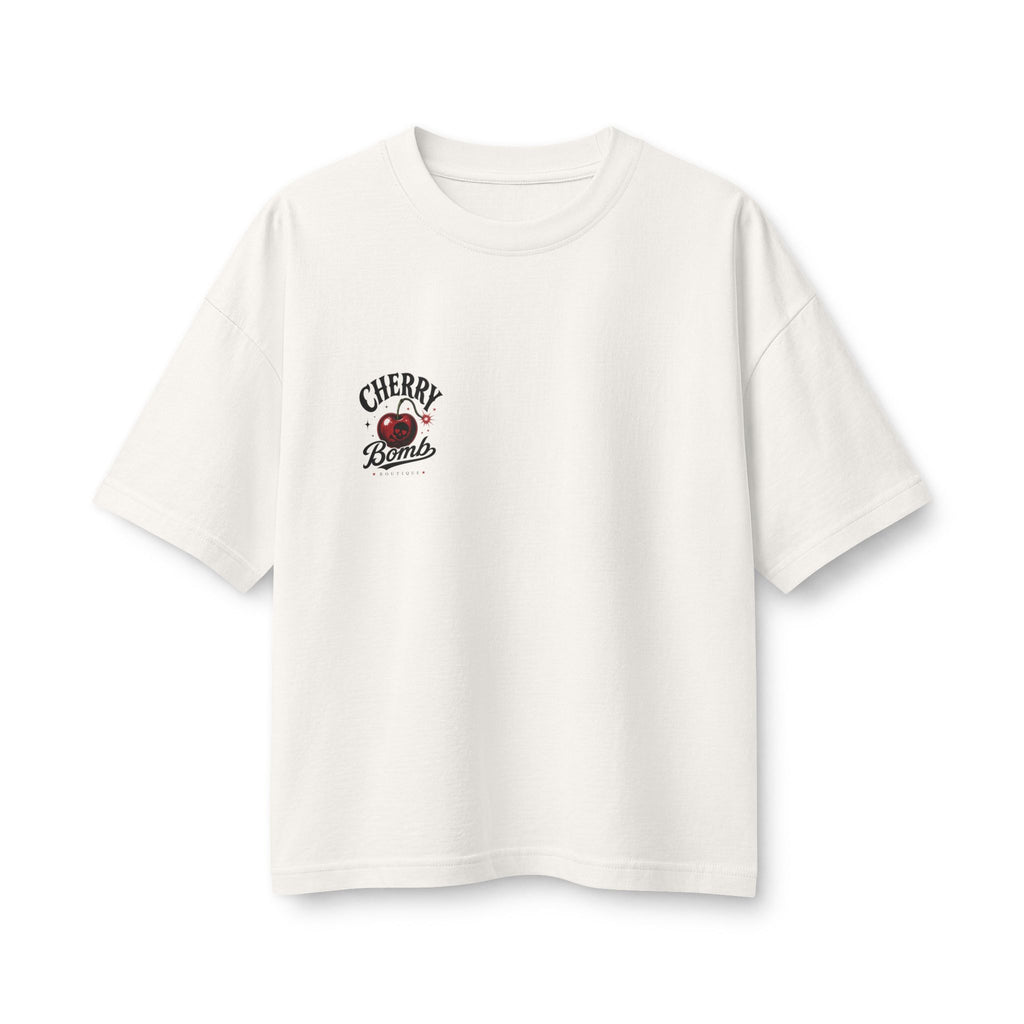 Merch, Cherry Bomb T‑Shirt — Retro Cherry Graphic Tee (Women’s)