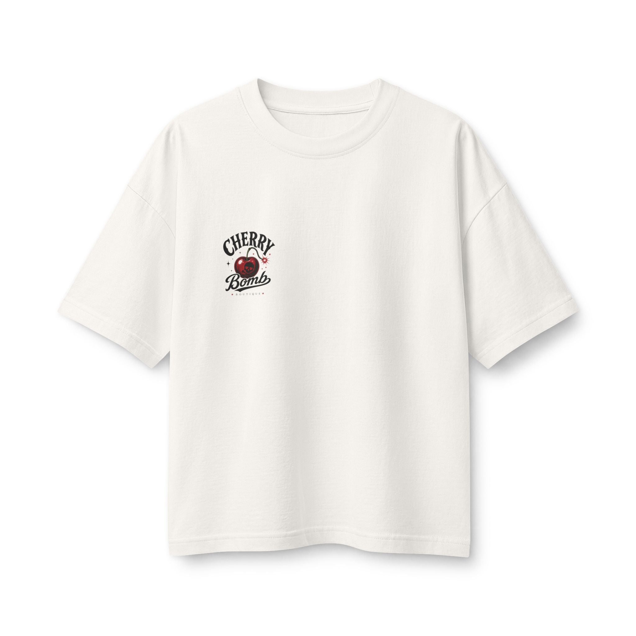 Merch, Cherry Bomb T‑Shirt — Retro Cherry Graphic Tee (Women’s)