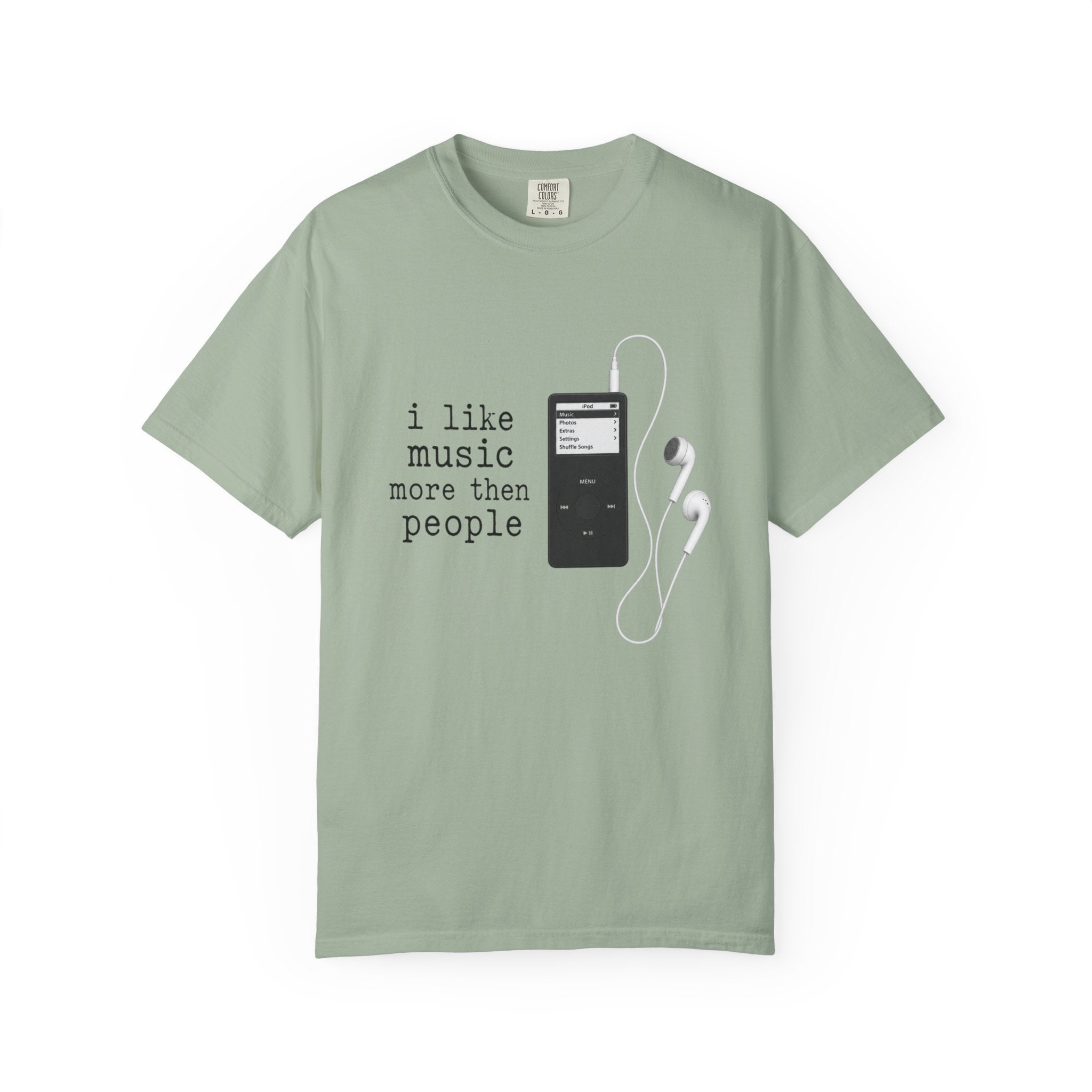 Music Lover T-Shirt — "I Like Music More Than People" Graphic Tee