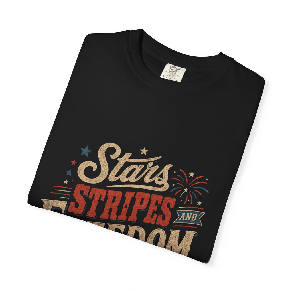 Women's retro vibe patriotic shirt — Vintage Patriotic Fourth of July Tee