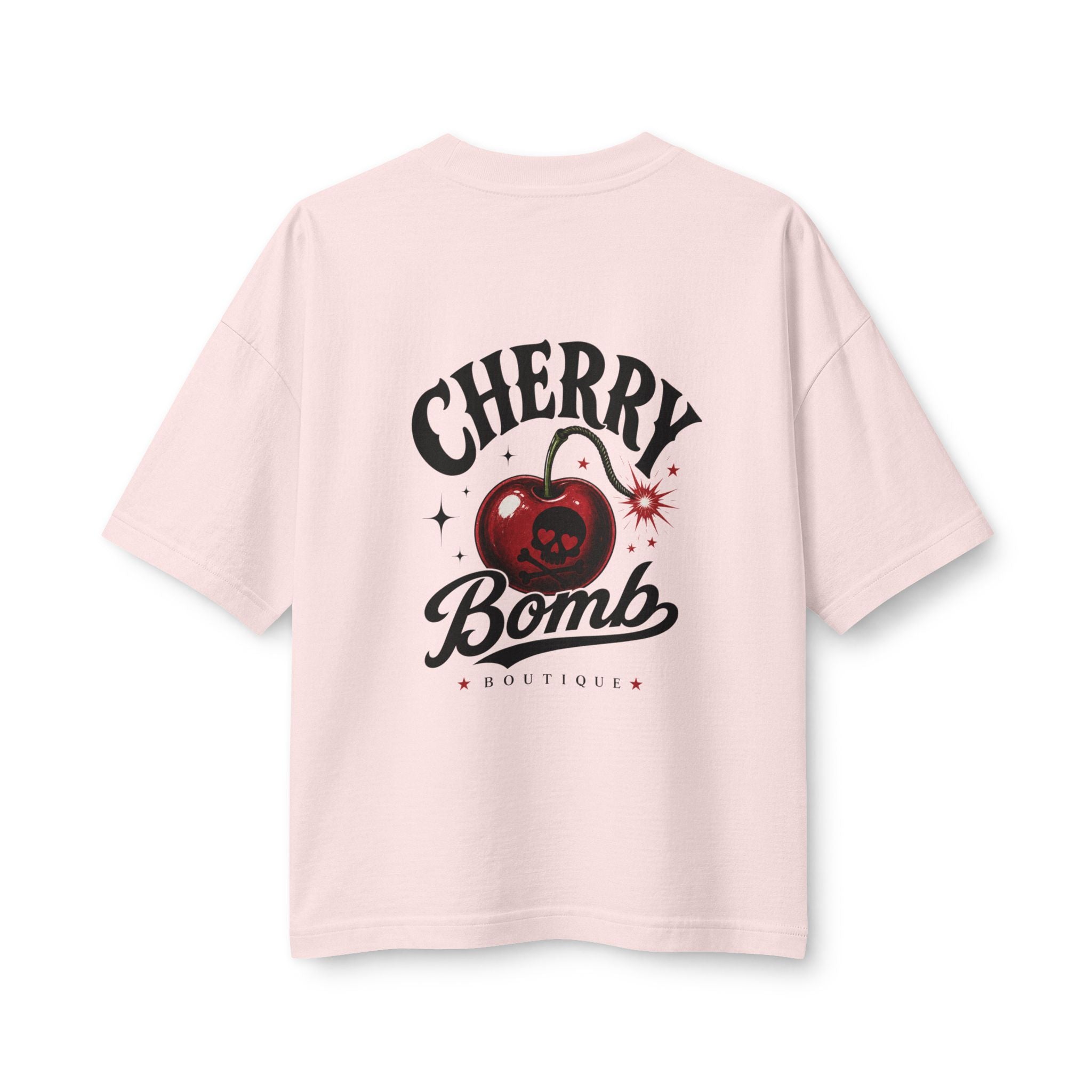 Merch, Cherry Bomb T‑Shirt — Retro Cherry Graphic Tee (Women’s)