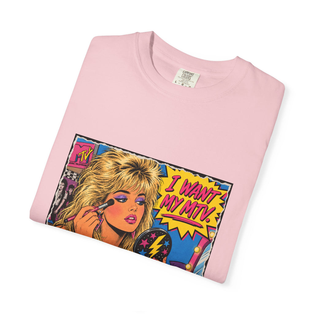 80s MTV Girl Graphic T-Shirt — Retro Makeup Vibes