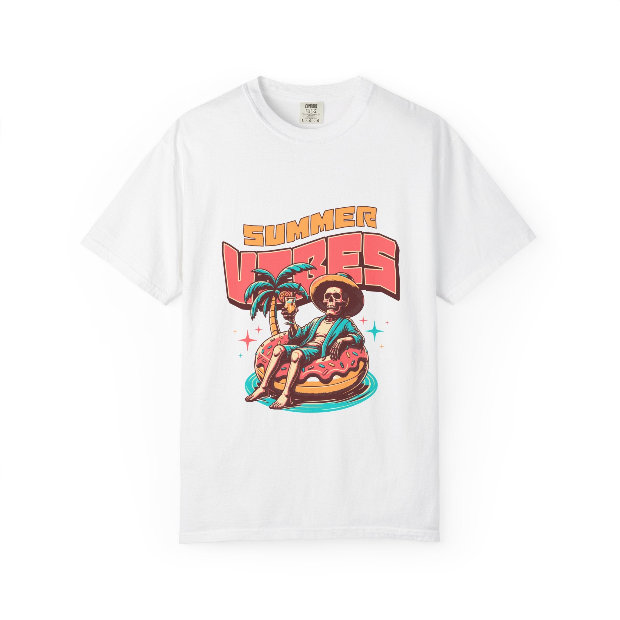 Summer Vibes T-Shirt — Retro Beach Graphic Tee featuring 'Summer Vibes'