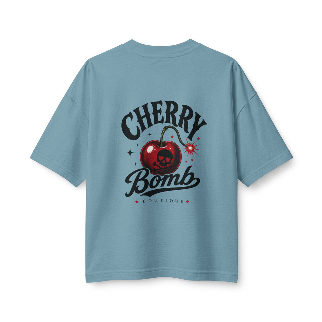 Merch, Cherry Bomb T‑Shirt — Retro Cherry Graphic Tee (Women’s)